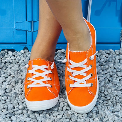 Chaussures en toile pour femmes, élégantes et confortables