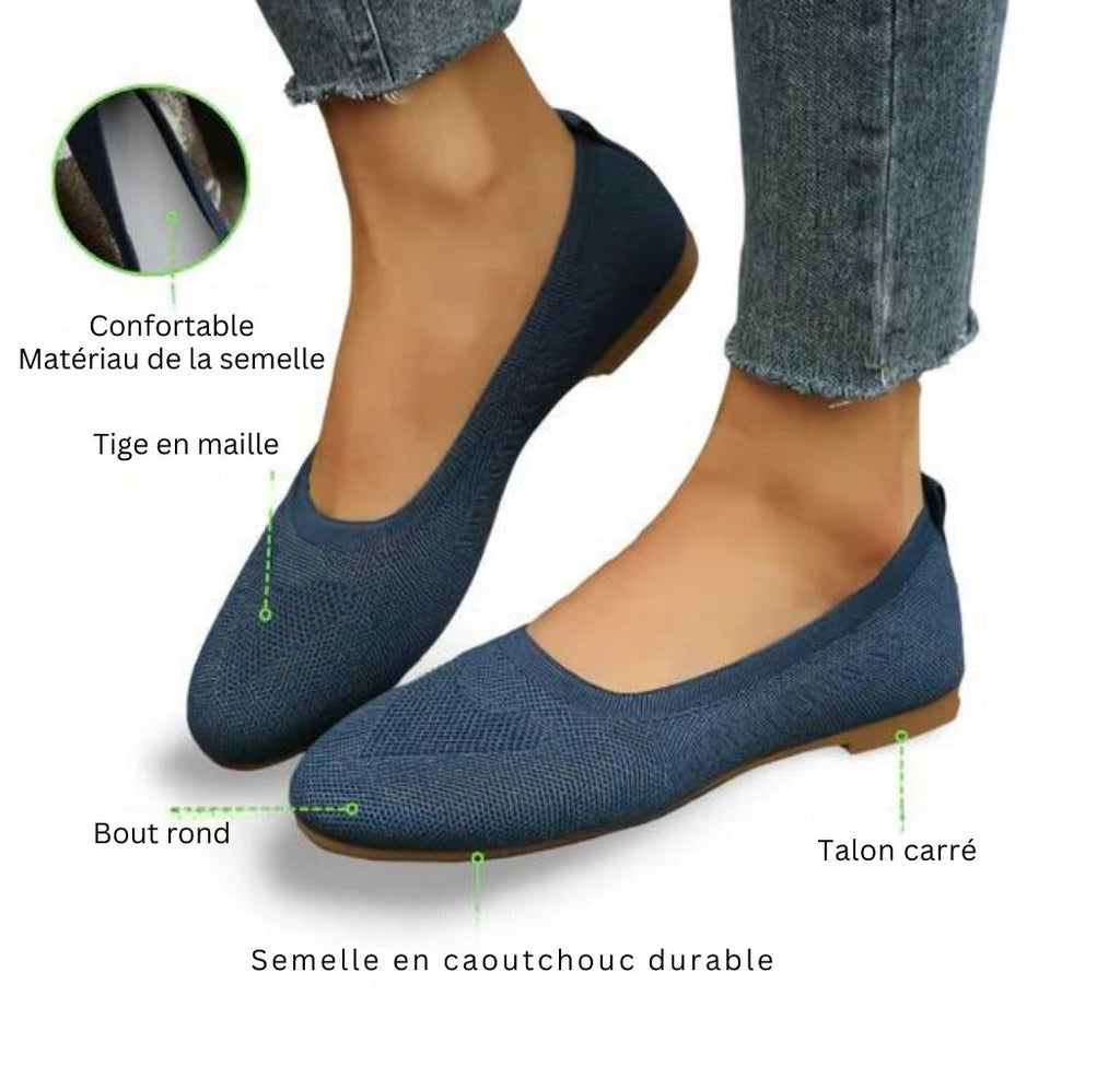 Chaussures orthopédiques plates et respirantes pour femmes