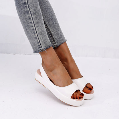 Peep Toe Beach Shoes Slip On