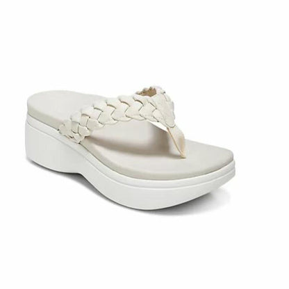 Post Platform Wedge Sandal