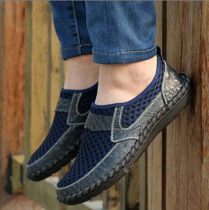 Chaussures en maille pour hommes, printemps-été