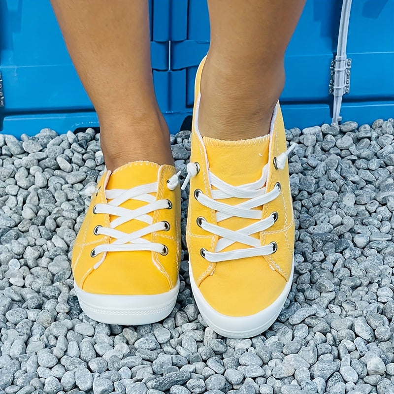 Chaussures en toile pour femmes, élégantes et confortables