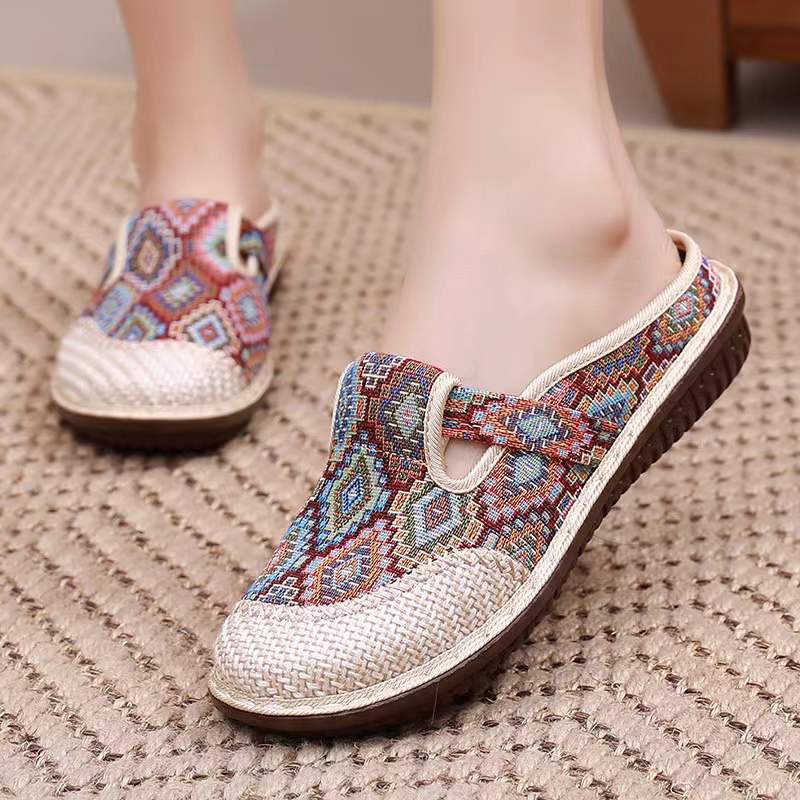 New Cloth Shoes Straw Woven Casual Ethnic Style (chaussures en tissu)