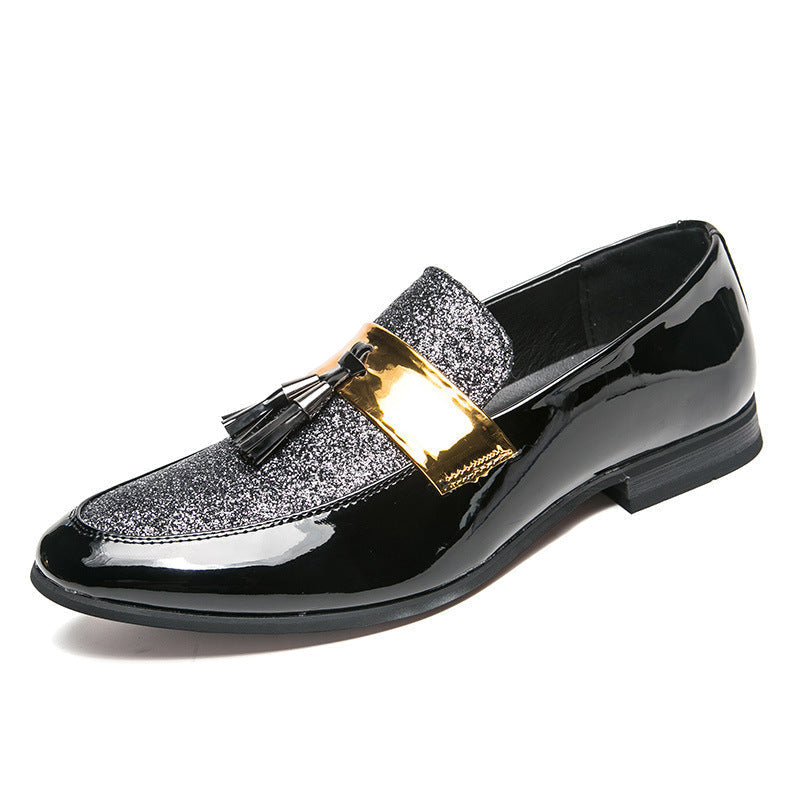 Black Tassel Shoe Handmade Wedding Men Loafers