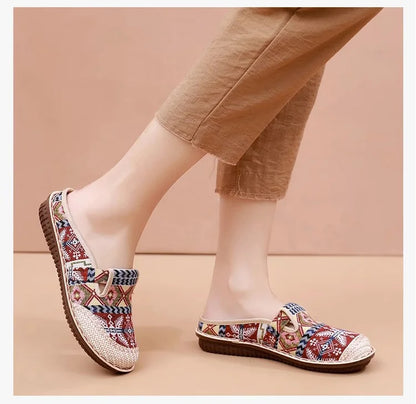 New Cloth Shoes Straw Woven Casual Ethnic Style (chaussures en tissu)