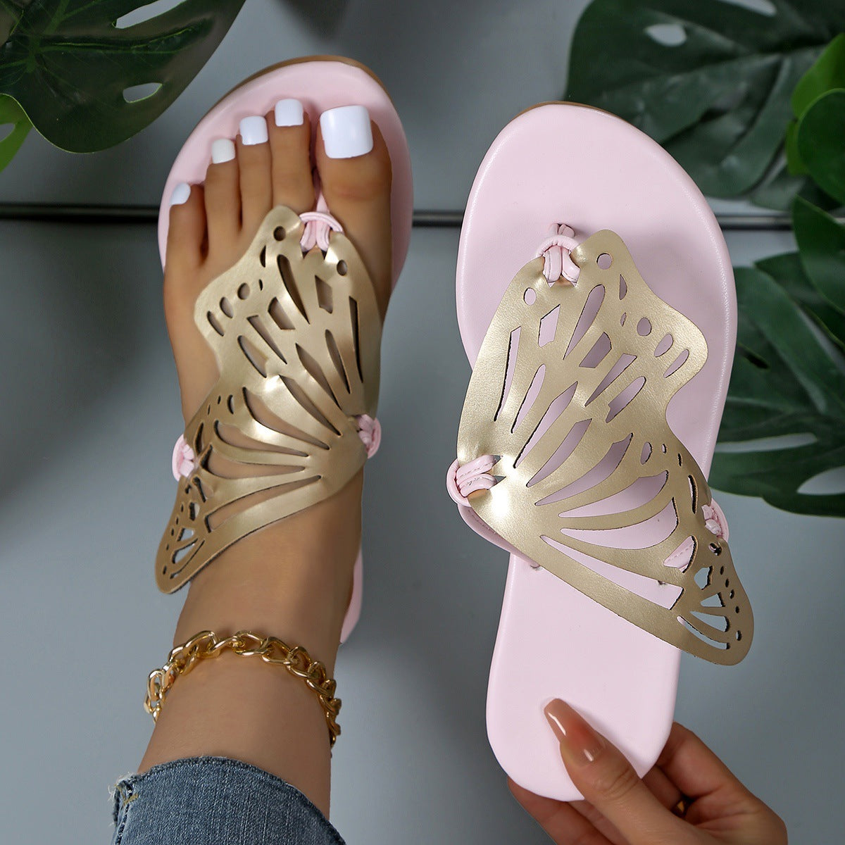 Summer New Silver Elegant Casual Sandals