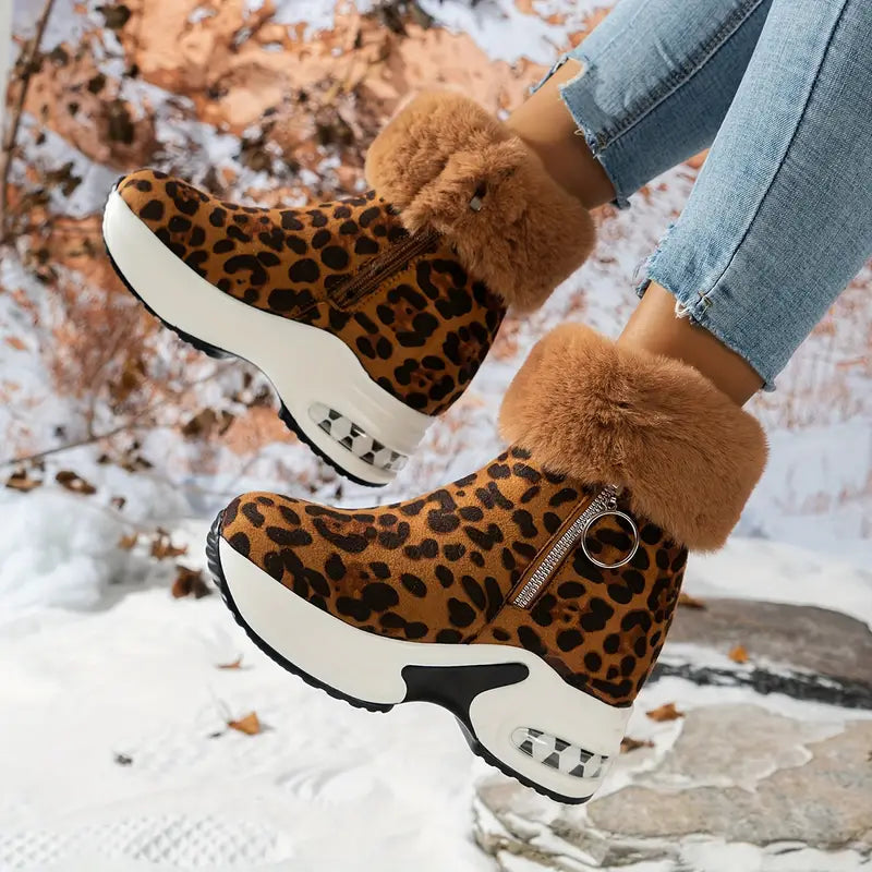 Cozy Wedge Booties