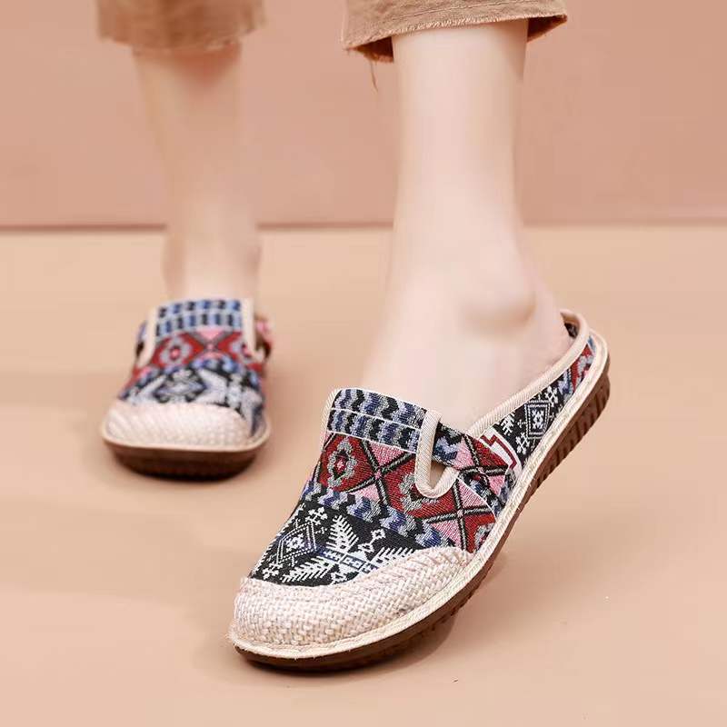 New Cloth Shoes Straw Woven Casual Ethnic Style (chaussures en tissu)