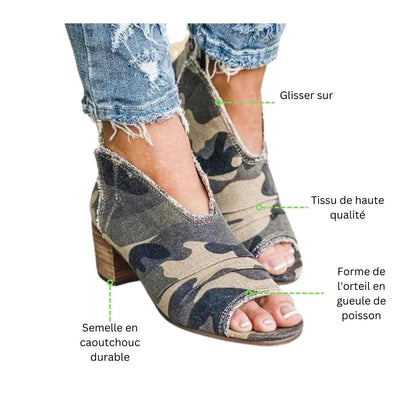 Sandales en toile pour femmes