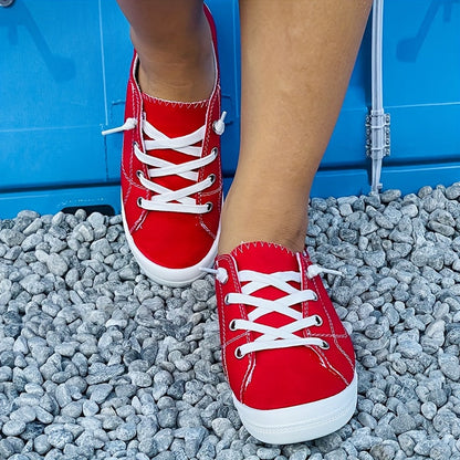 Chaussures en toile pour femmes, élégantes et confortables