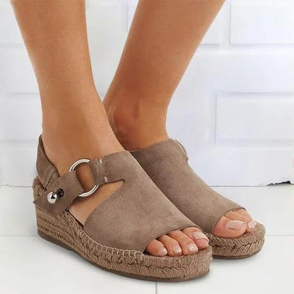 Espadrille à semelle compensée pour femmes