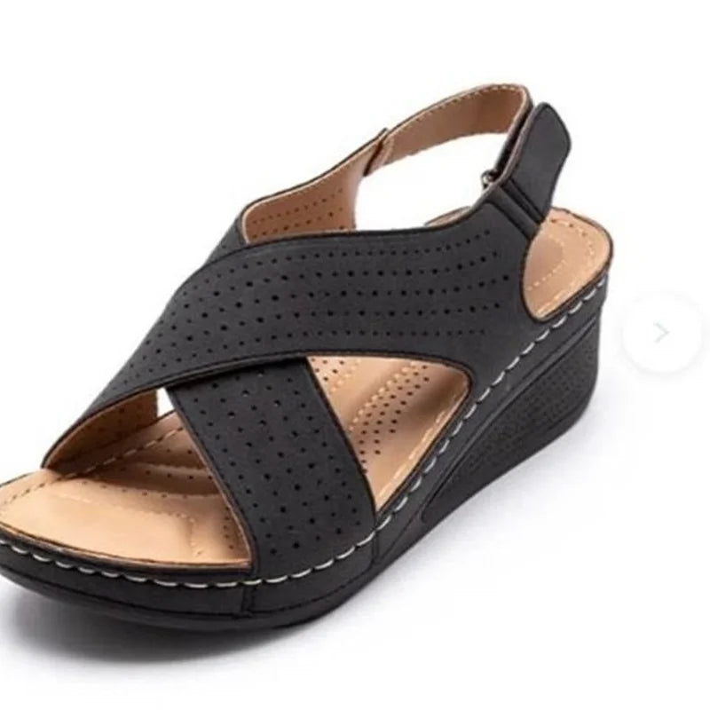 Summer Hollow Wedges Ladies Casual Sandal