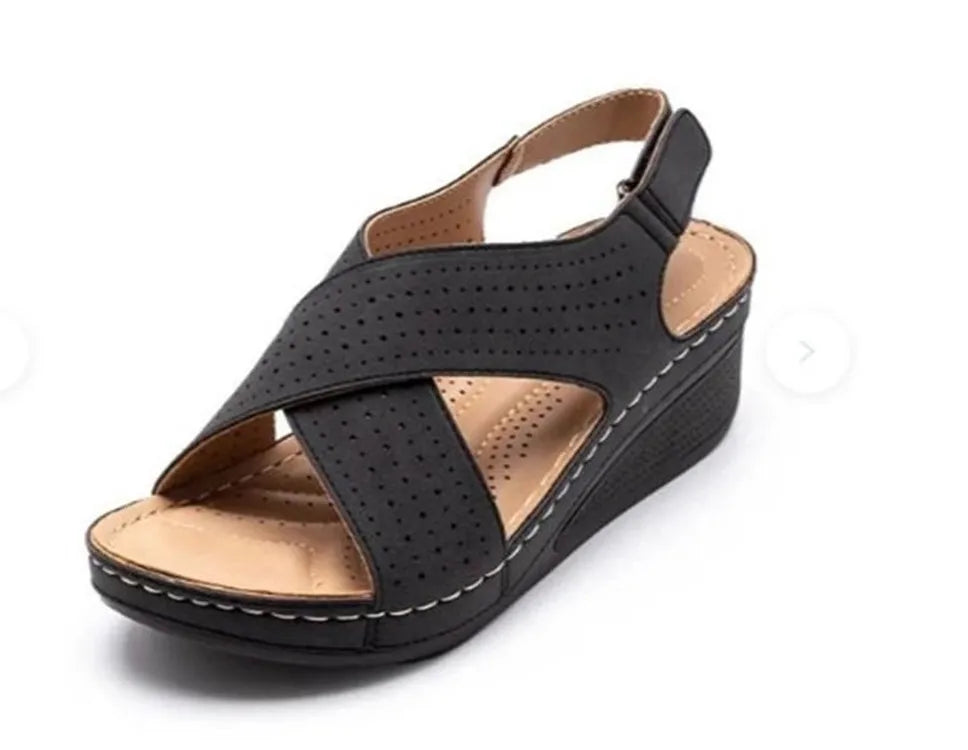 Summer Hollow Wedges Ladies Casual Sandal