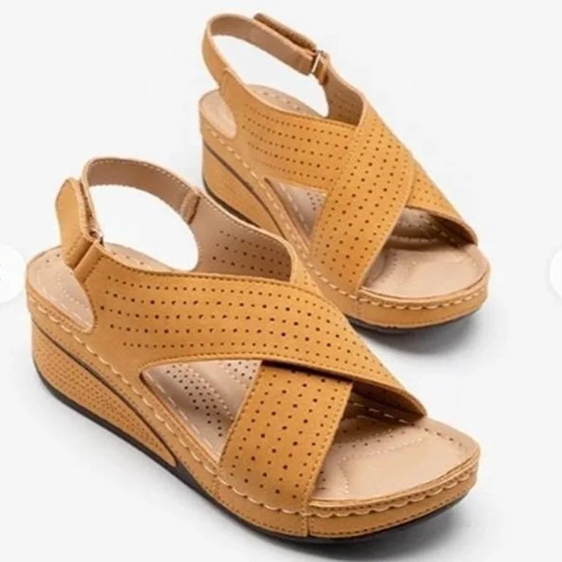 Summer Hollow Wedges Ladies Casual Sandal