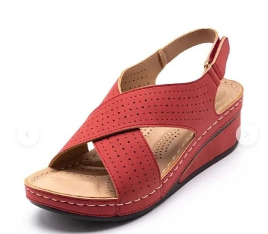 Summer Hollow Wedges Ladies Casual Sandal