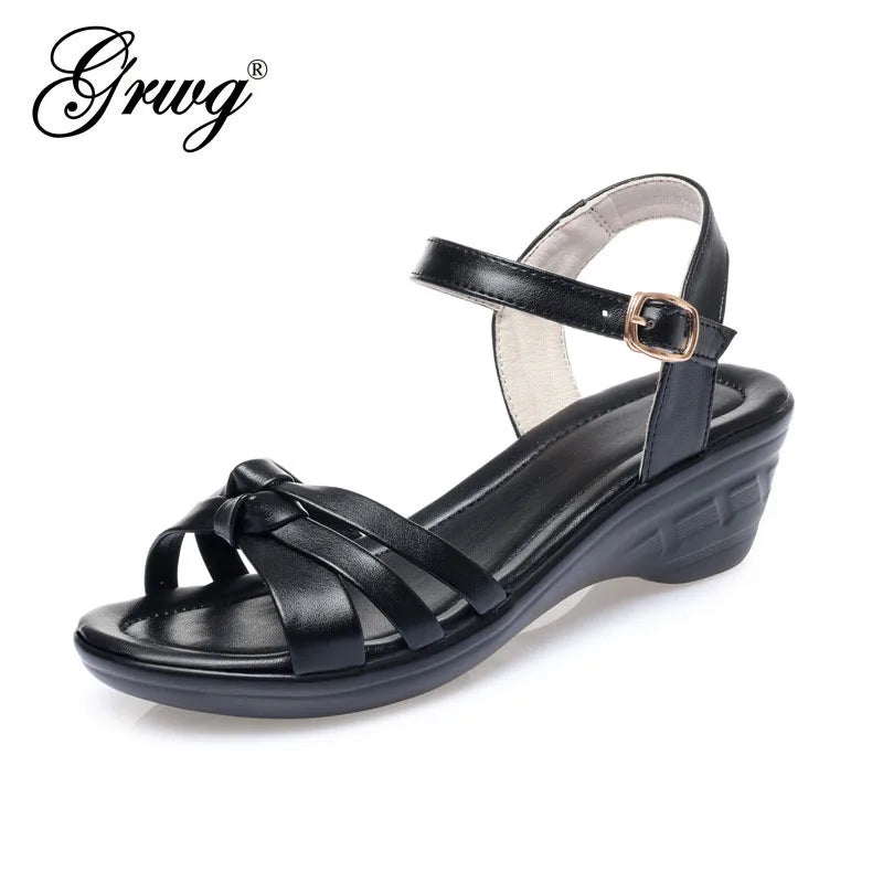 Femme Summer Vintage Wedge Sandals