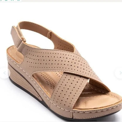 Summer Hollow Wedges Ladies Casual Sandal