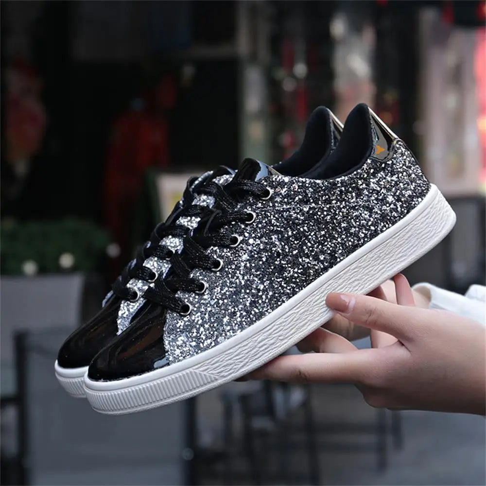 Chaussures à paillettes vulcanisées pour femmes