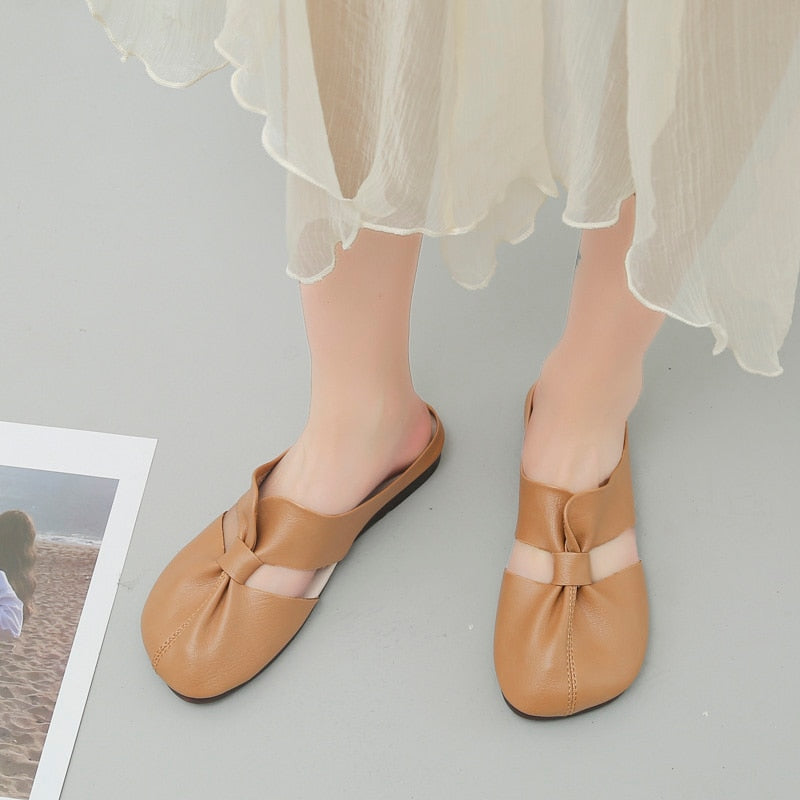 Sandales d'été à tête ronde pour femmes