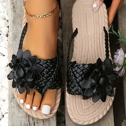 Chaussons orthopédiques de style bohème avec des fleurs