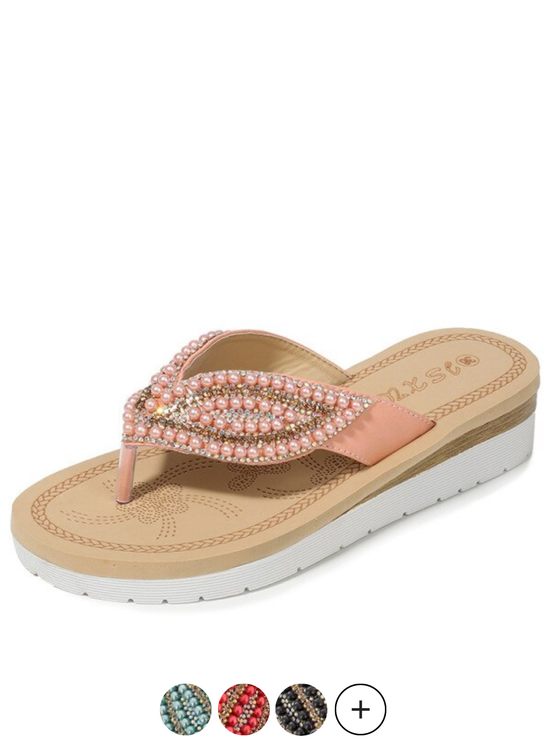 Beach Female Rhinestone Casual Non-slip Sandals (sandales antidérapantes)