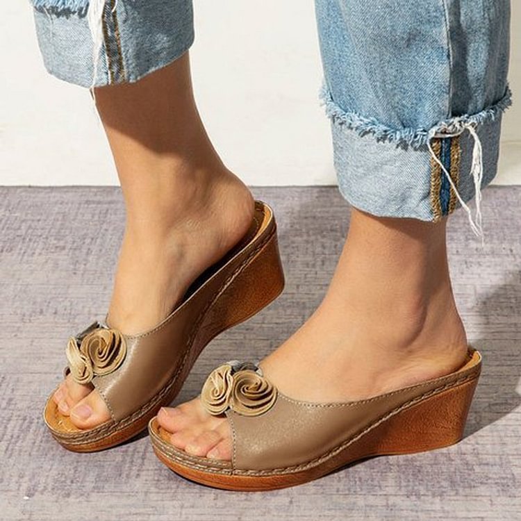 Womens Wedge Sandals Slippers Style Sandals